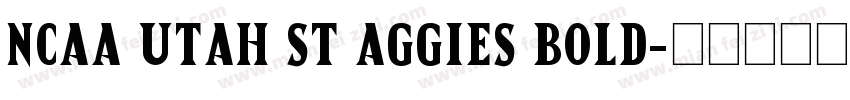 NCAA Utah St Aggies Bold字体转换